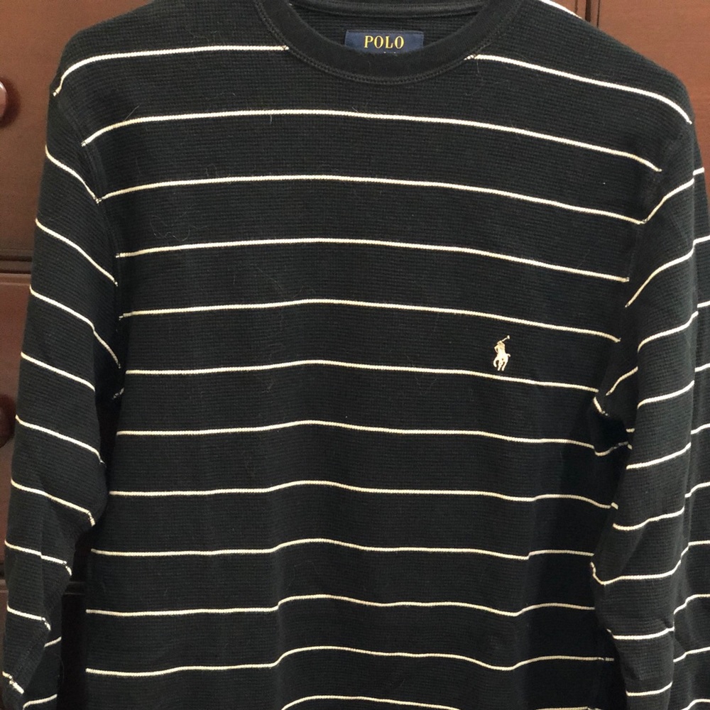 Polo Ralph Lauren Black Thermal Long Sleeve Size:M